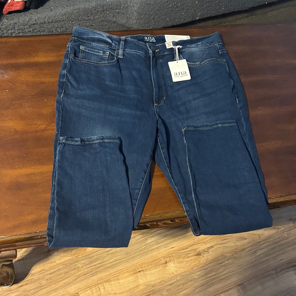 a.n.a Dark Blue Relaxed Fit Jeans